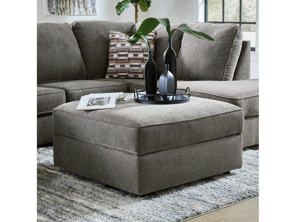 O'Phannon Putty Ottoman w/ Storage & Built-in Table Top
