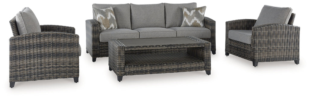 Oasis Court Gray Outdoor Seating Group (Set of 4)