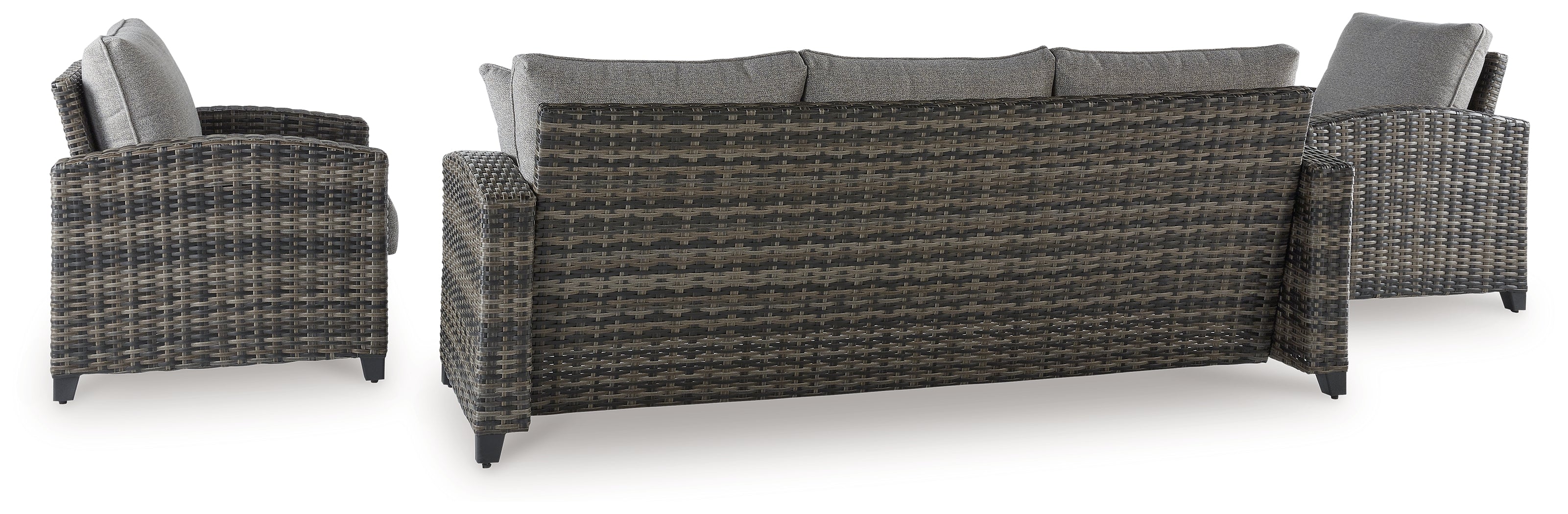 Oasis Court Gray Outdoor Seating Group (Set of 4)