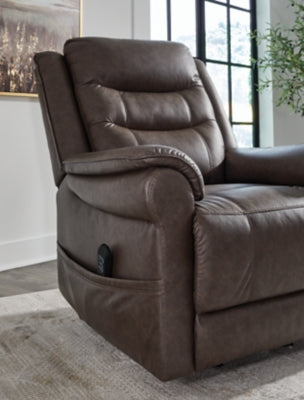 Oatman Umber Power Lift Recliner