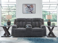 Observation Steel Reclining Power Loveseat w/Console
