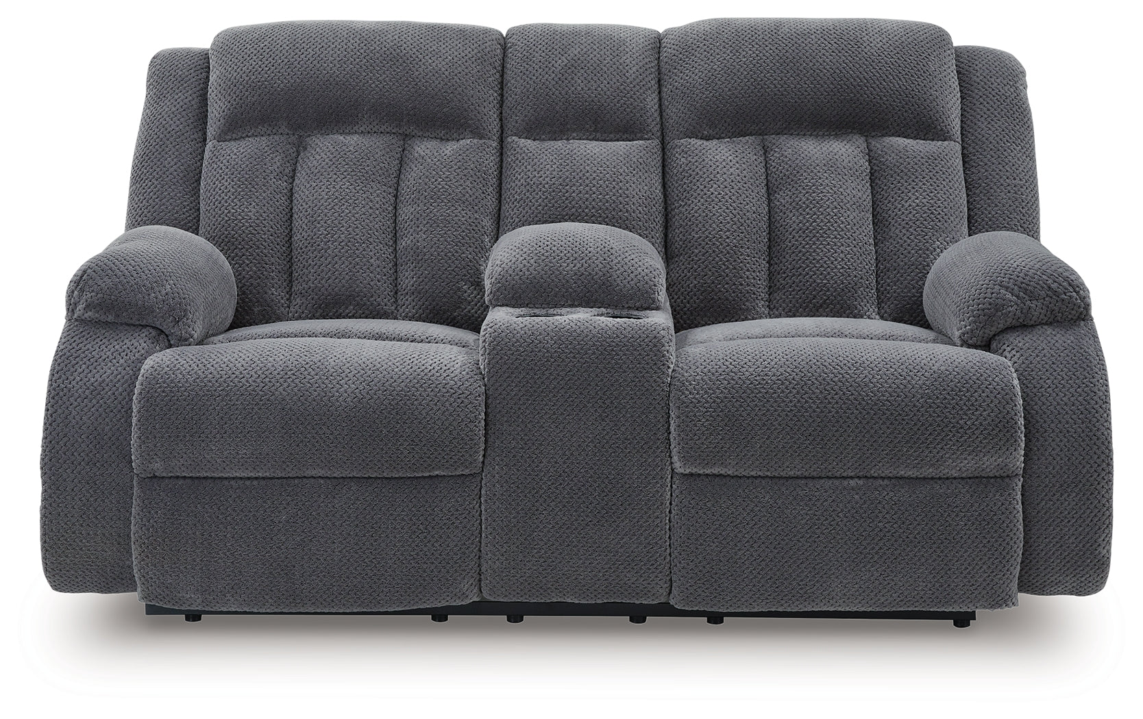 Observation Steel Reclining Power Loveseat w/Console