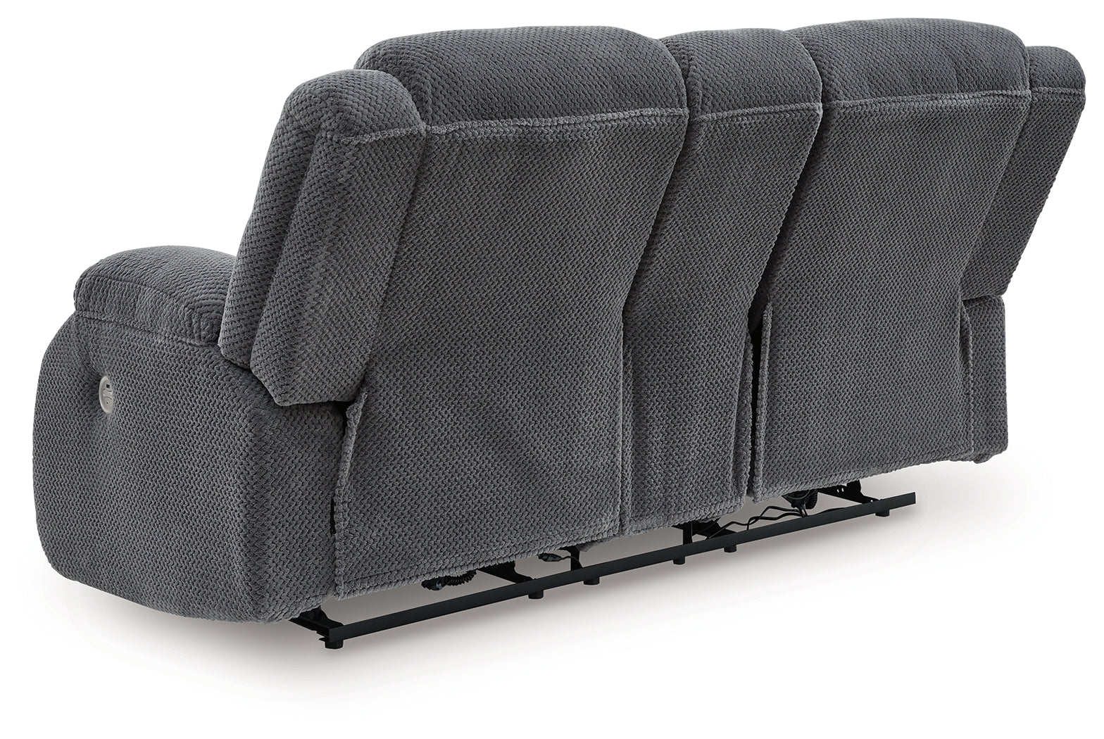 Observation Steel Reclining Power Loveseat w/Console