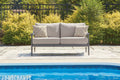 Ocean Beach Gray Loveseat w/Cushion