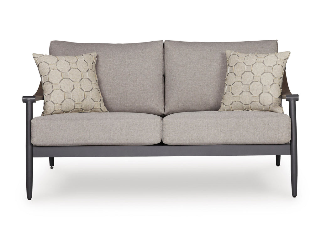 Ocean Beach Gray Loveseat w/Cushion
