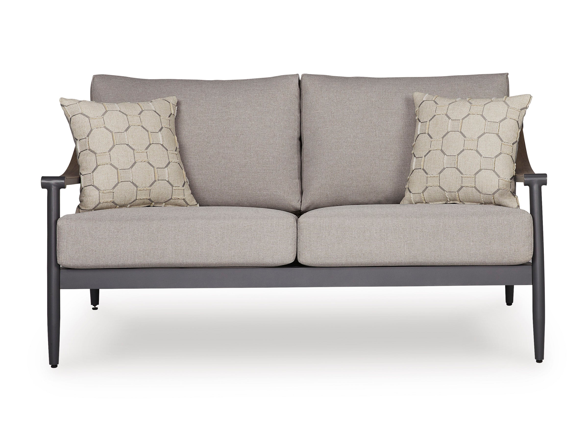 Ocean Beach Gray Loveseat w/Cushion