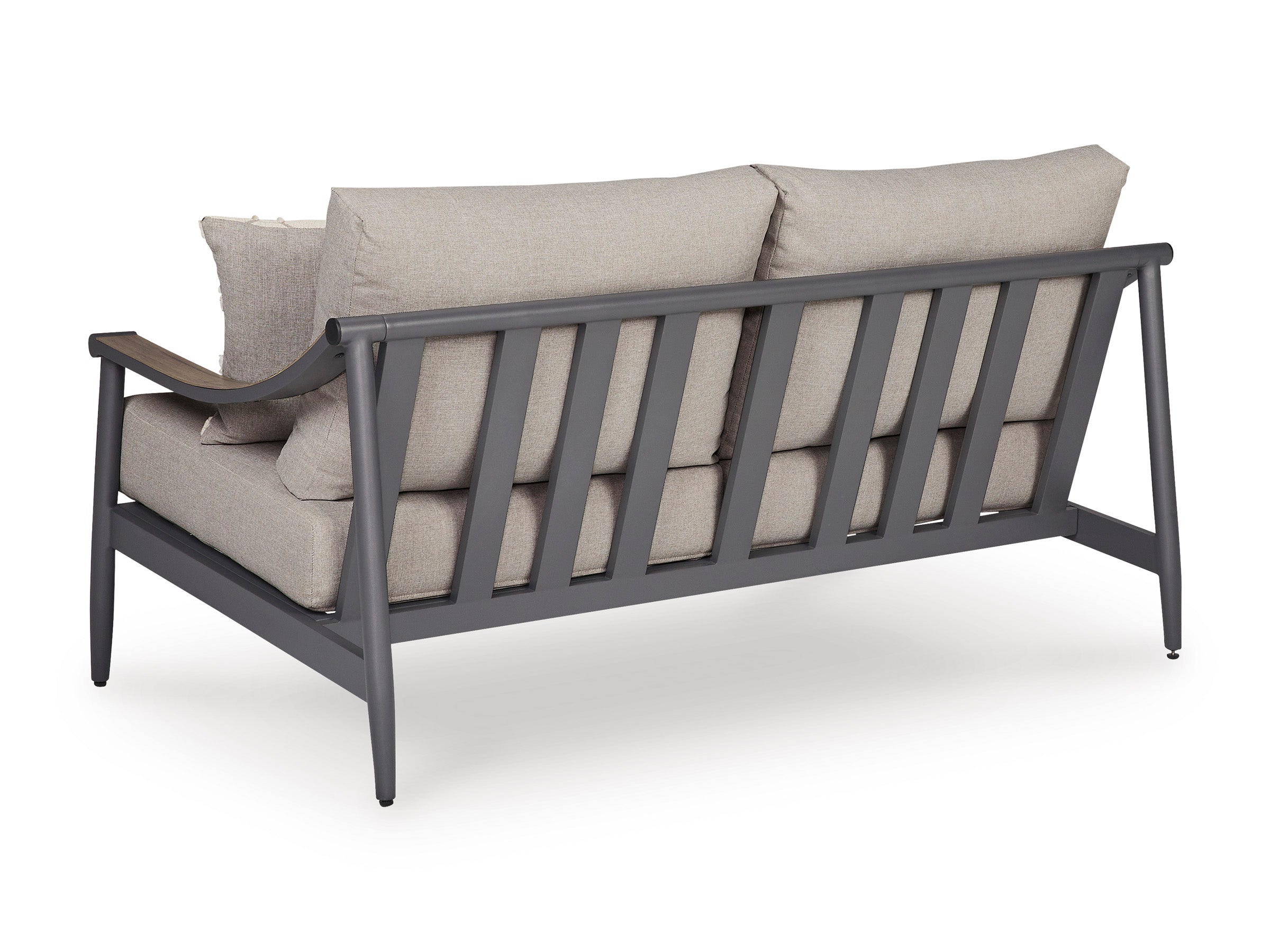 Ocean Beach Gray Loveseat w/Cushion
