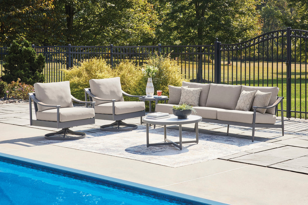 Ocean Beach Gray Sofa with Cushion