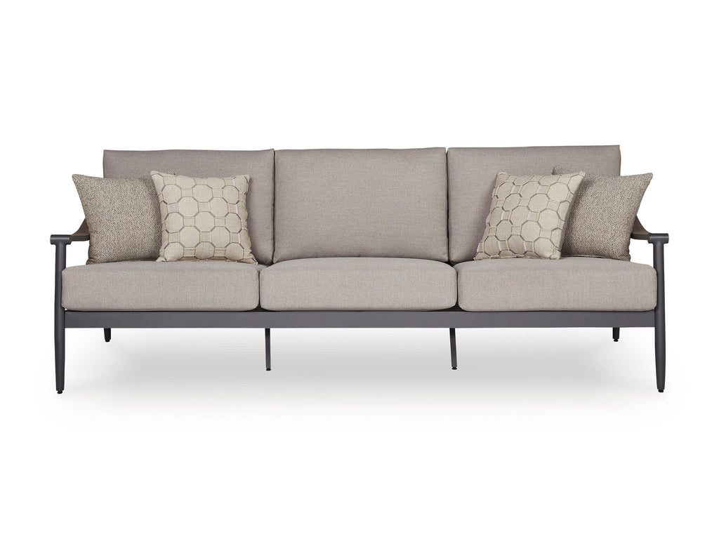 Ocean Beach Gray Sofa with Cushion