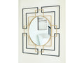 Oceanal Black/Gold Finish Accent Mirror
