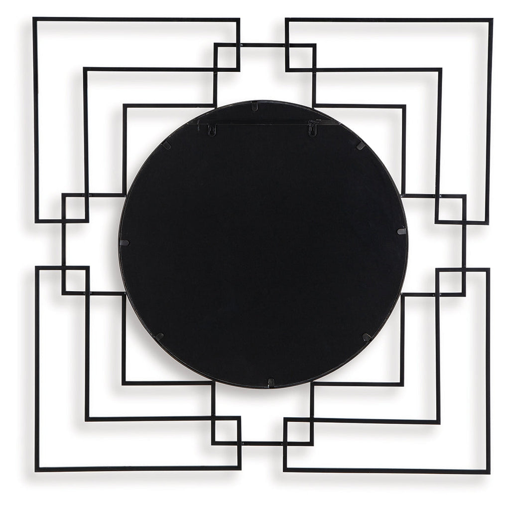 Oceanal Black/Gold Finish Accent Mirror