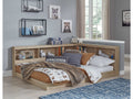 Oliah Full Bookcase Storage Bed