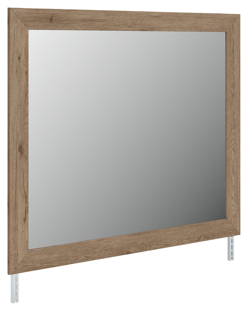 Oliandon Light Brown Bedroom Mirror