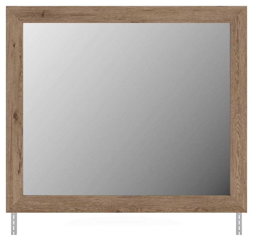 Oliandon Light Brown Bedroom Mirror