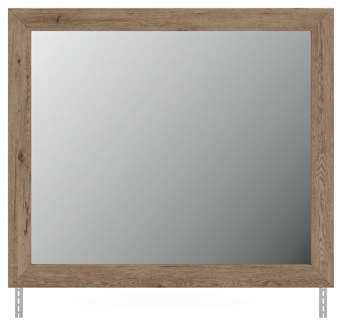 Oliandon Light Brown Bedroom Mirror