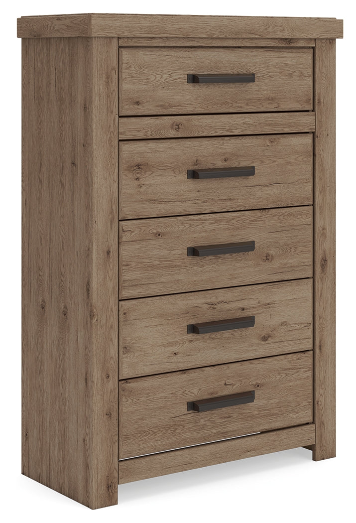 Oliandon Light Brown Chest of Drawers