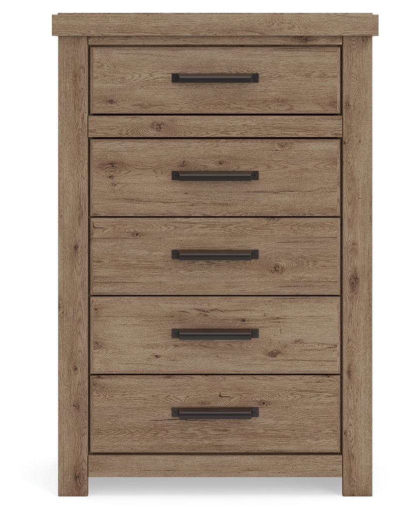 Oliandon Light Brown Chest of Drawers