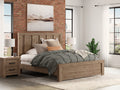 Oliandon Light Brown King Panel Bed