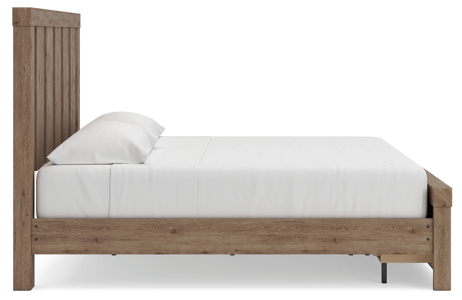 Oliandon Light Brown King Panel Storage Bed