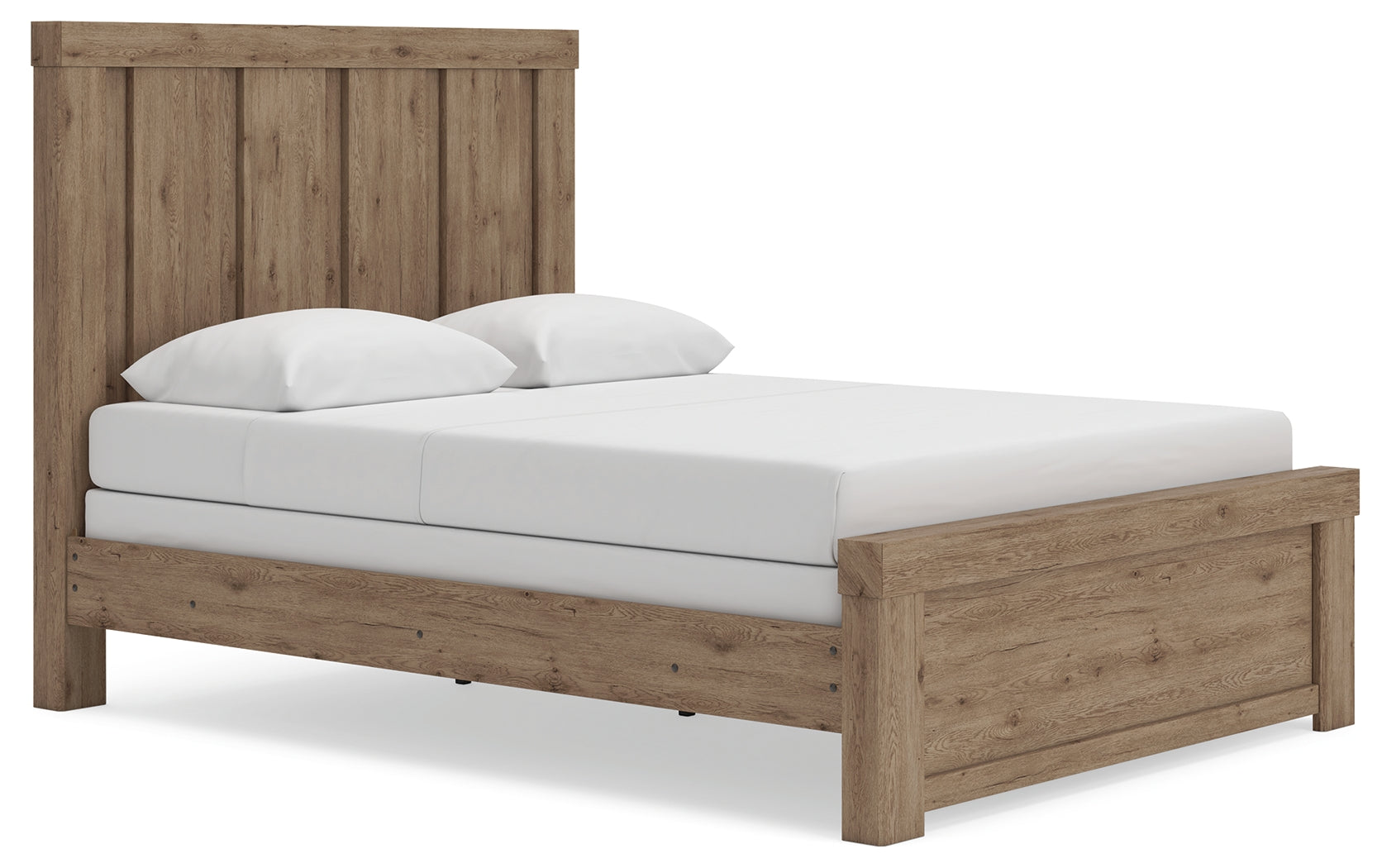 Oliandon Light Brown Queen Panel Bed