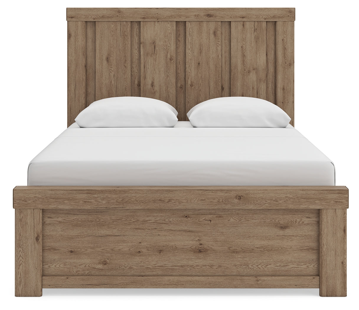 Oliandon Light Brown Queen Panel Bed