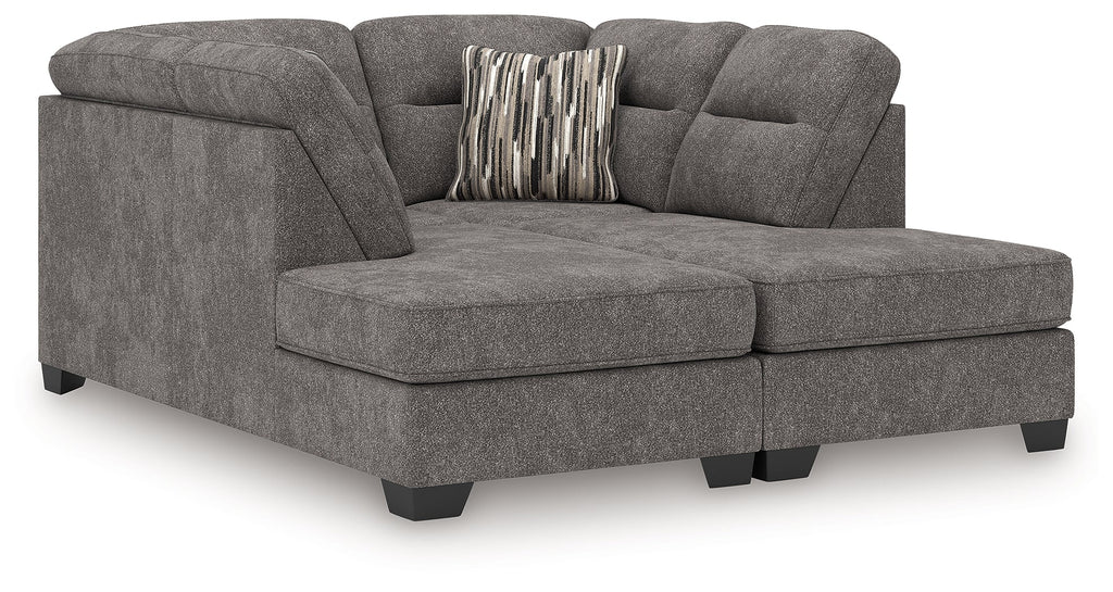 Olten Graphite 2-Piece Super Chaise