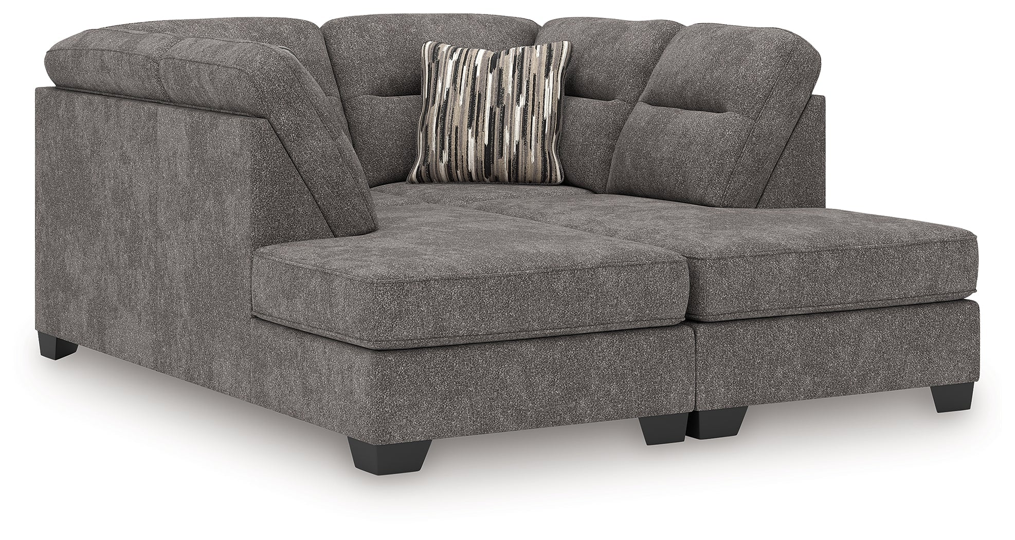 Olten Graphite 2-Piece Super Chaise