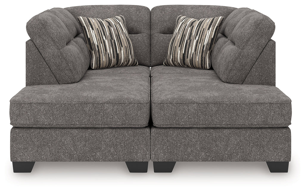 Olten Graphite 2-Piece Super Chaise