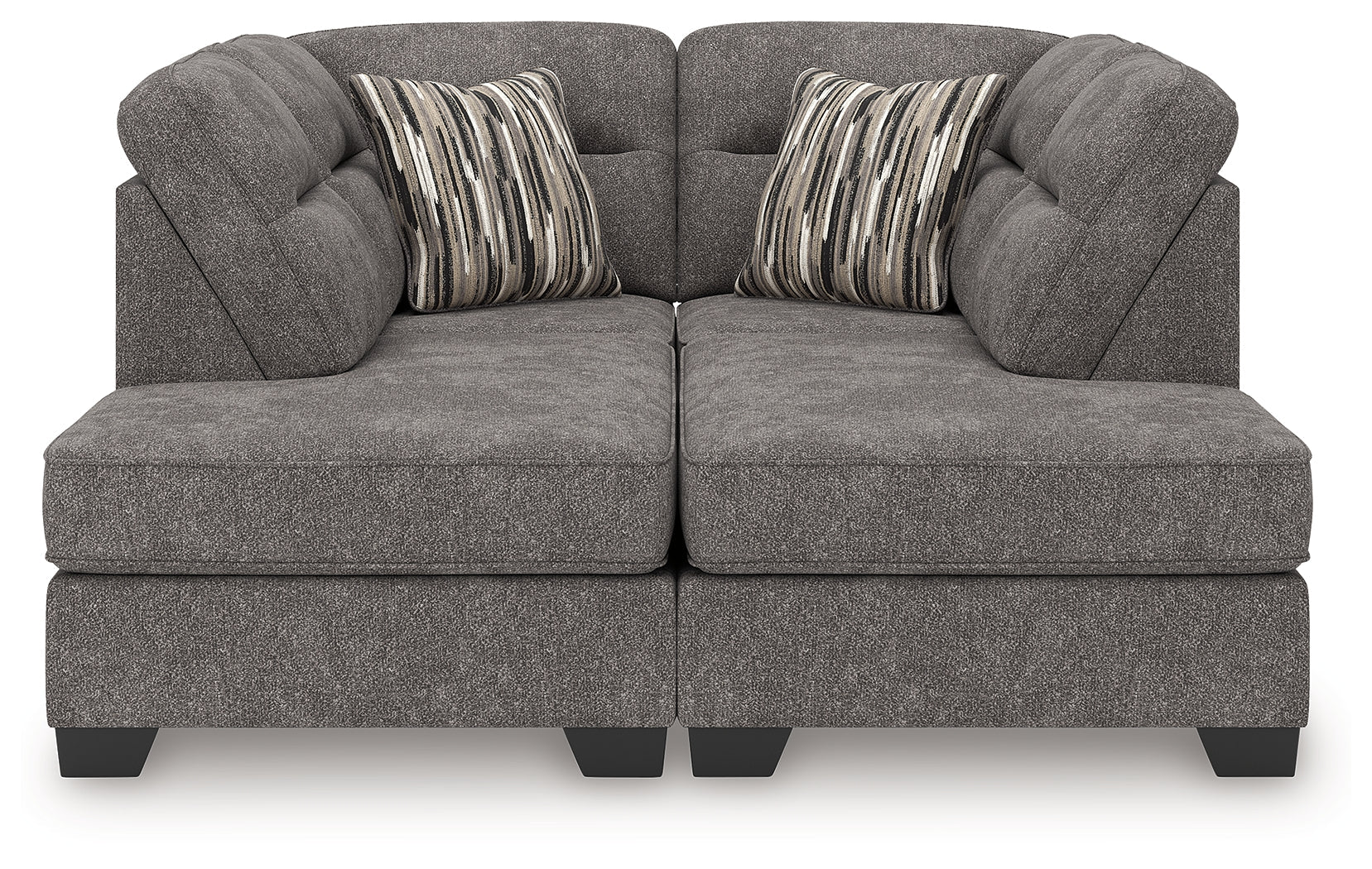 Olten Graphite 2-Piece Super Chaise