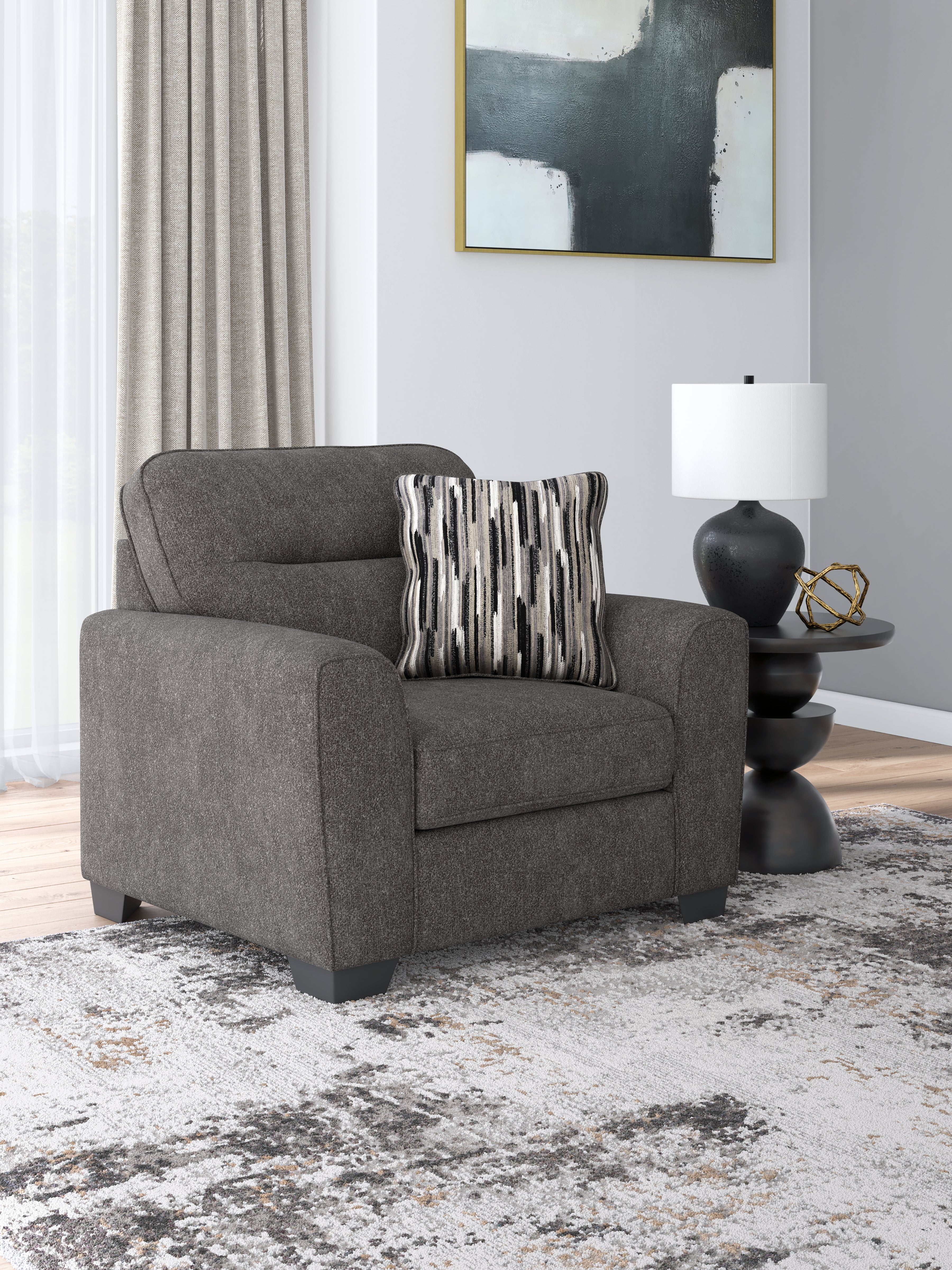Olten Graphite Chair and a Half