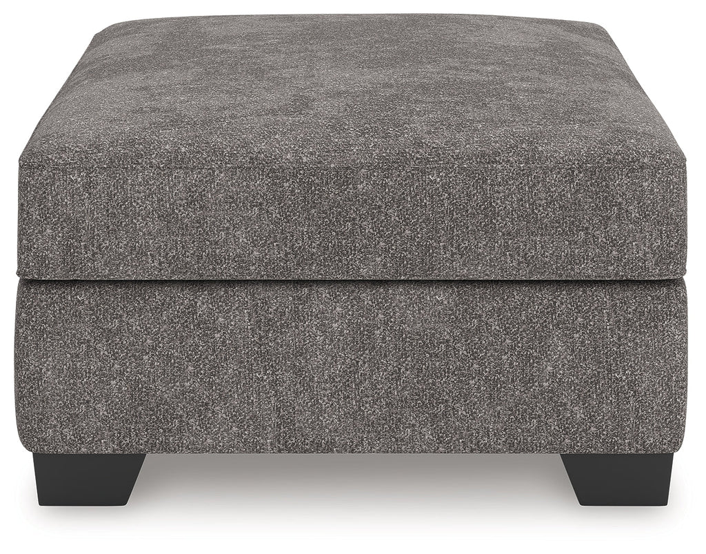 Olten Graphite Oversized Accent Ottoman