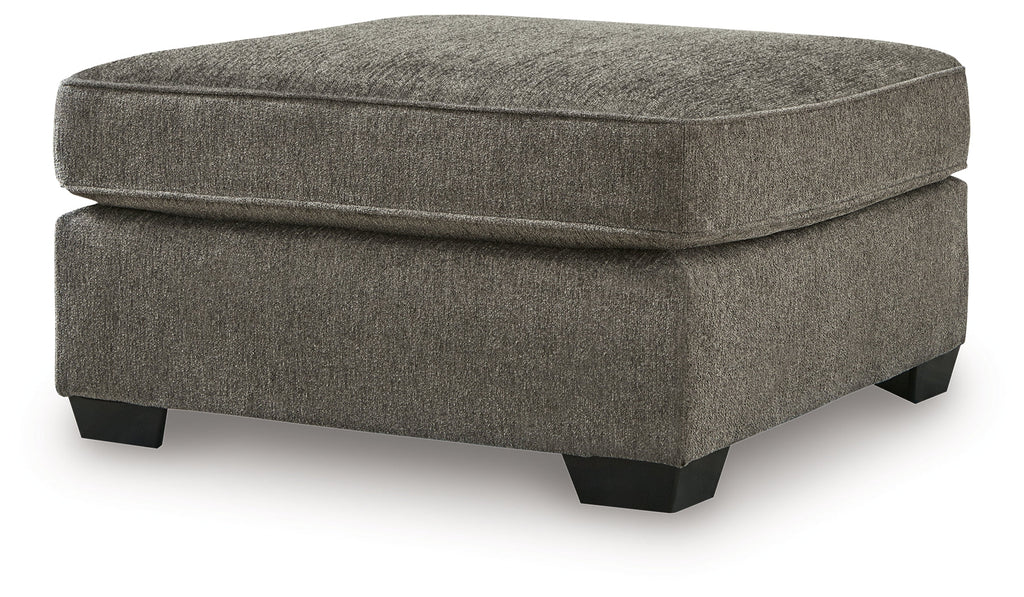 Olten Graphite Oversized Chair and Accent Ottoman