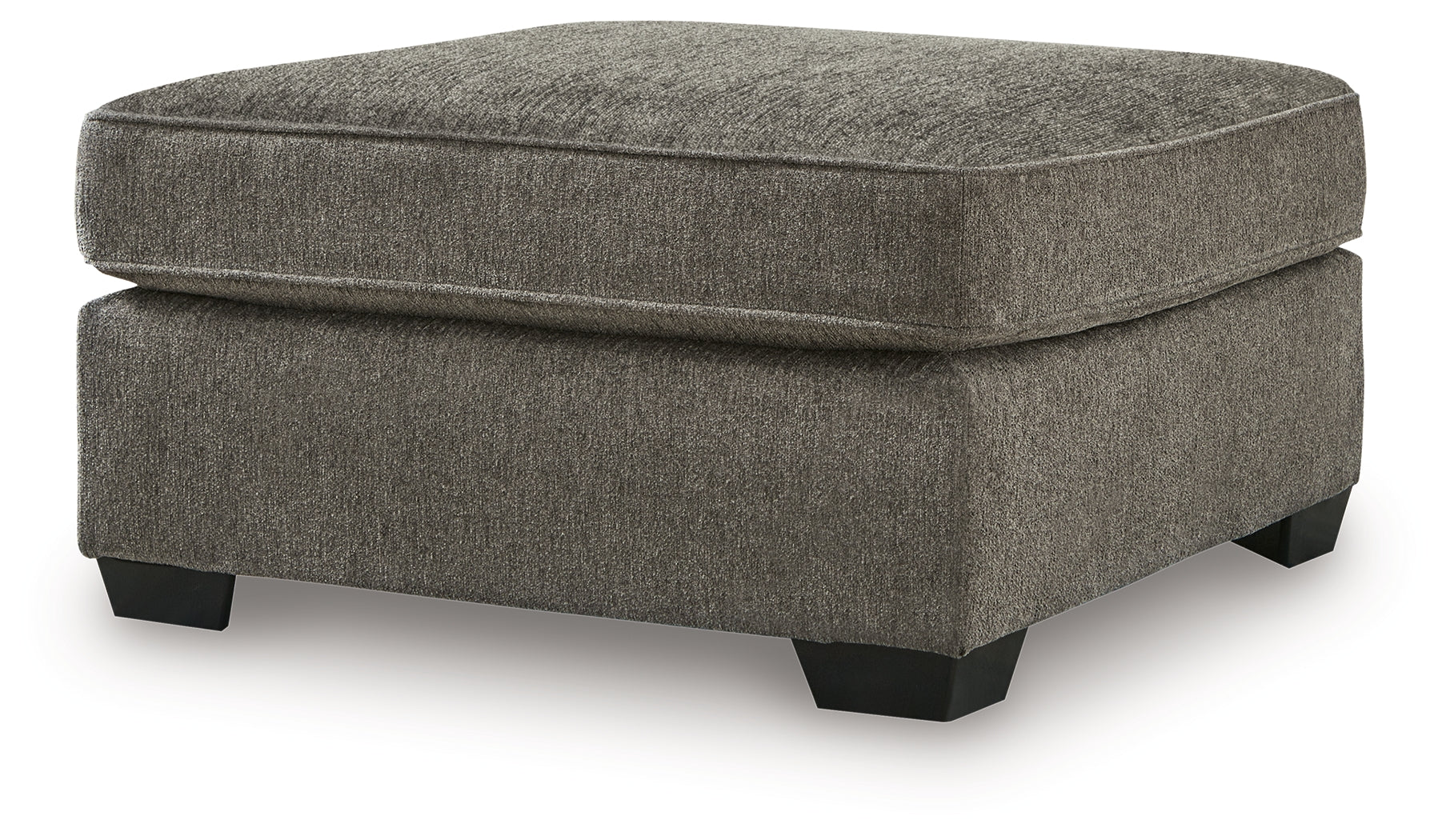 Olten Graphite Oversized Chair and Accent Ottoman