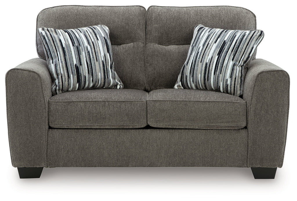 Olten Graphite Sofa and Loveseat