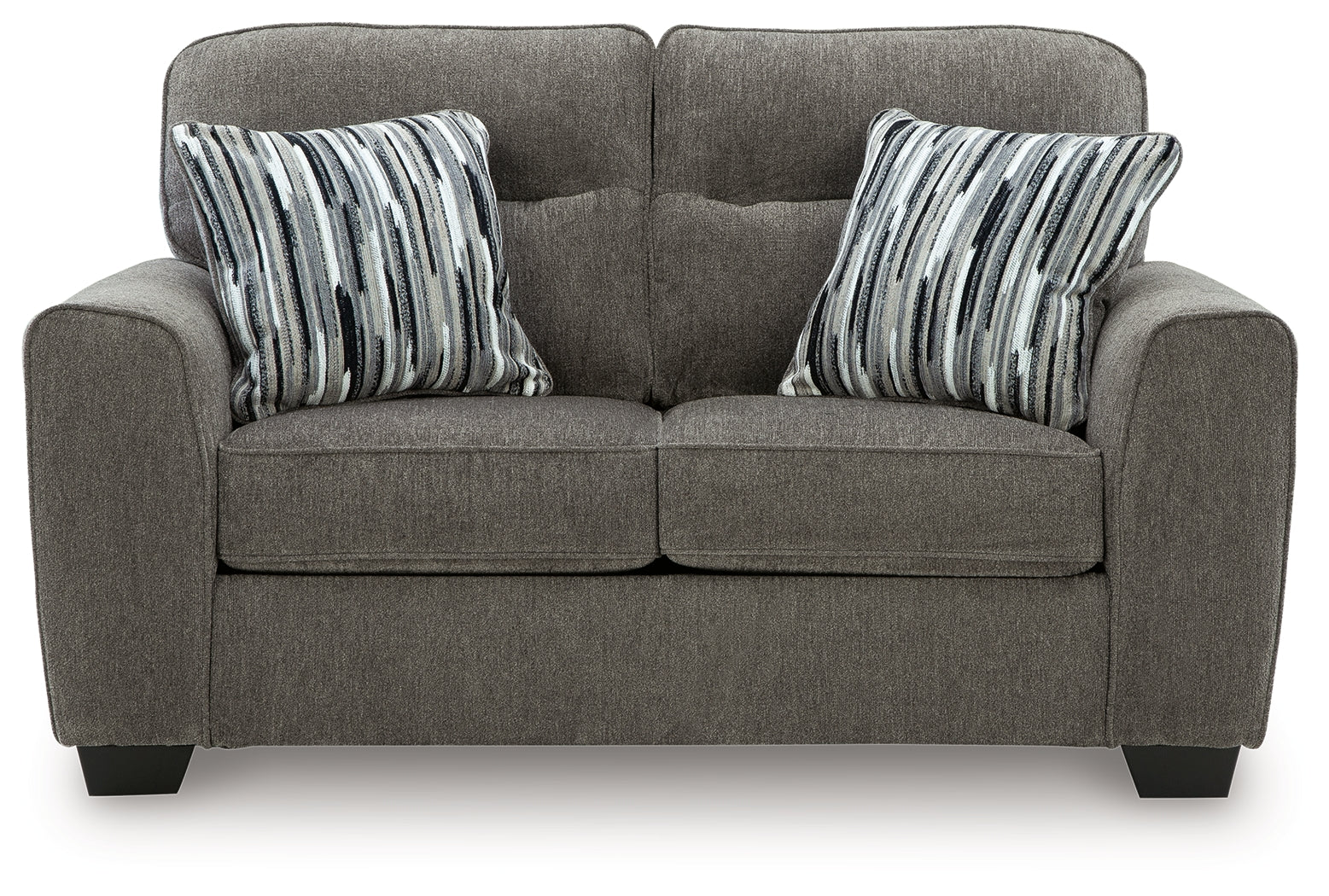 Olten Graphite Sofa and Loveseat