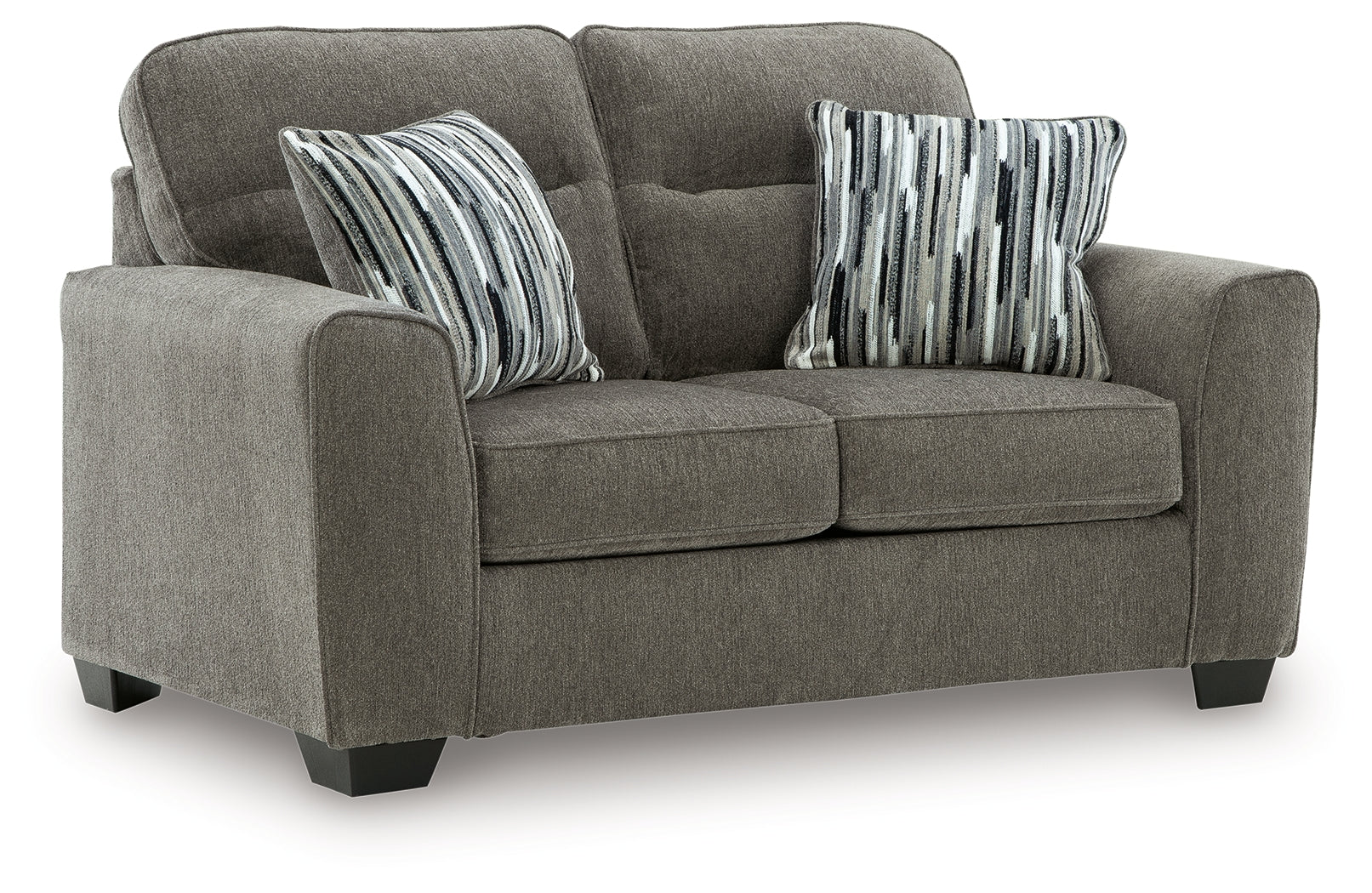 Olten Graphite Sofa and Loveseat