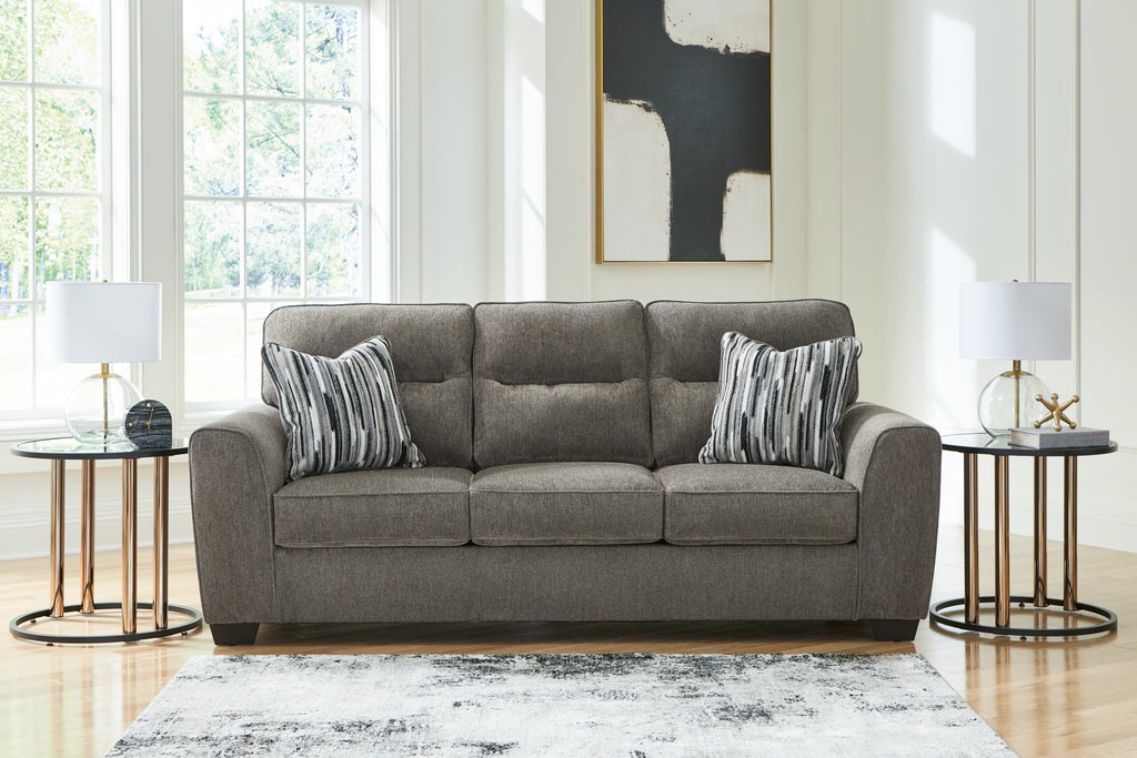 Olten Graphite Sofa and Loveseat