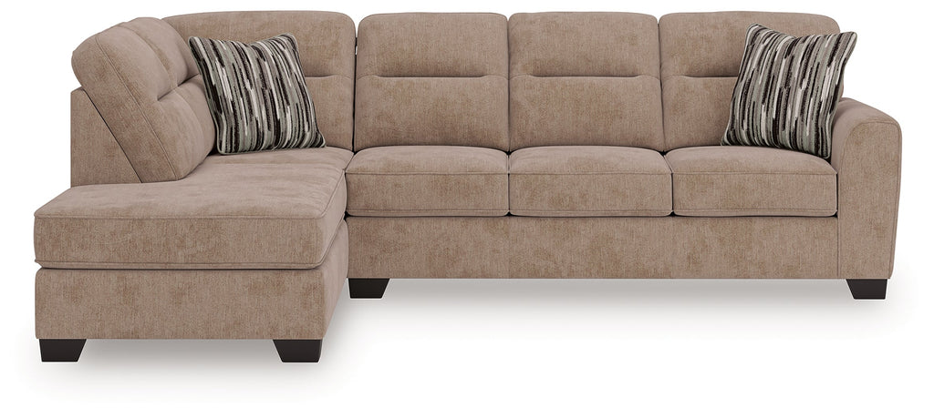 Olten Mocha 2-Piece Sectional with Chaise
