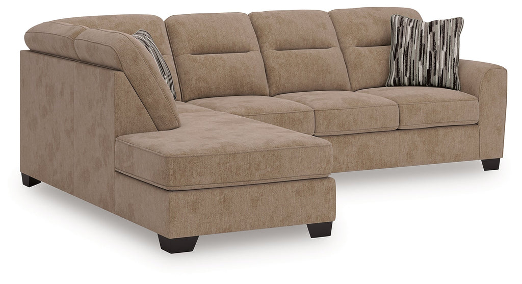 Olten Mocha 2-Piece Sectional with Chaise