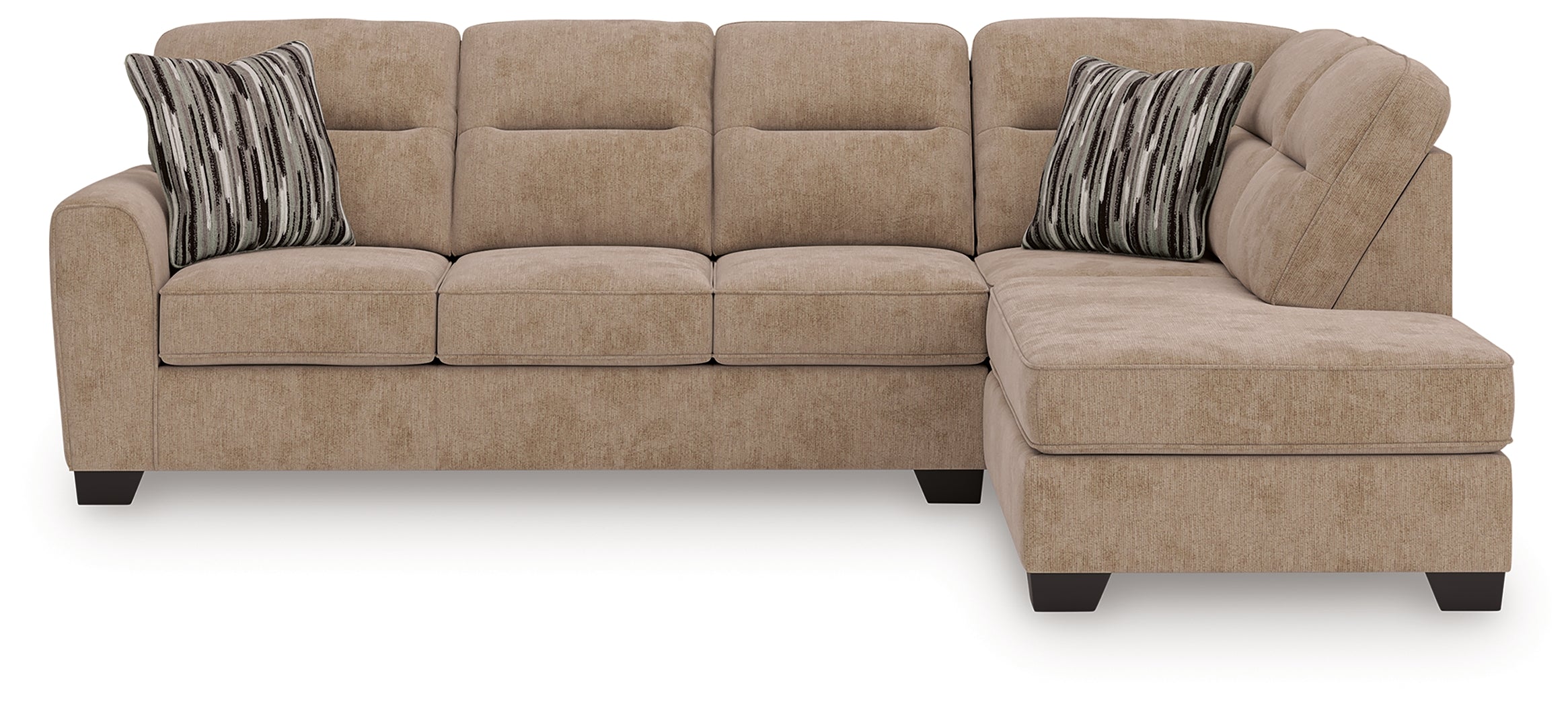 Olten Mocha 2-Piece Sectional with Chaise
