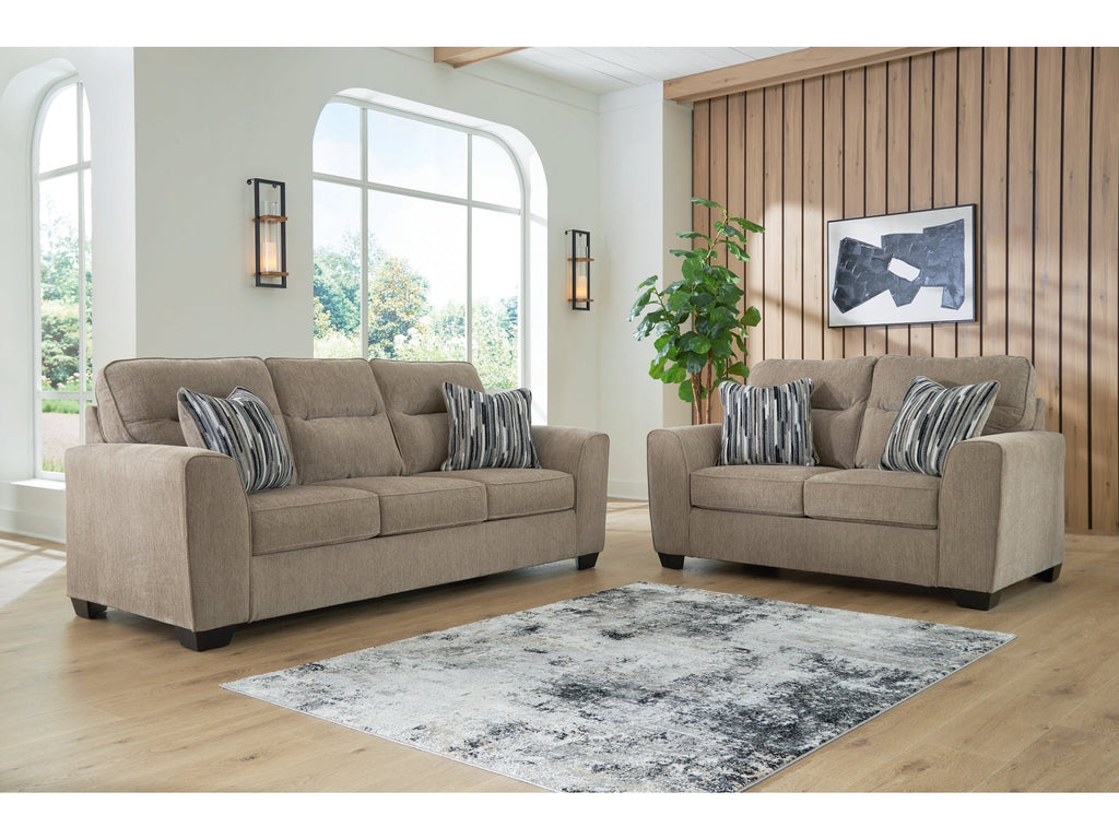 Olten Mocha Sofa and Loveseat