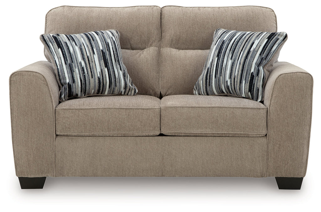 Olten Mocha Sofa and Loveseat
