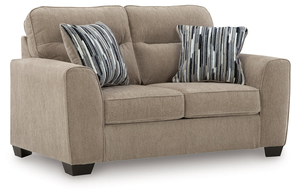 Olten Mocha Sofa and Loveseat
