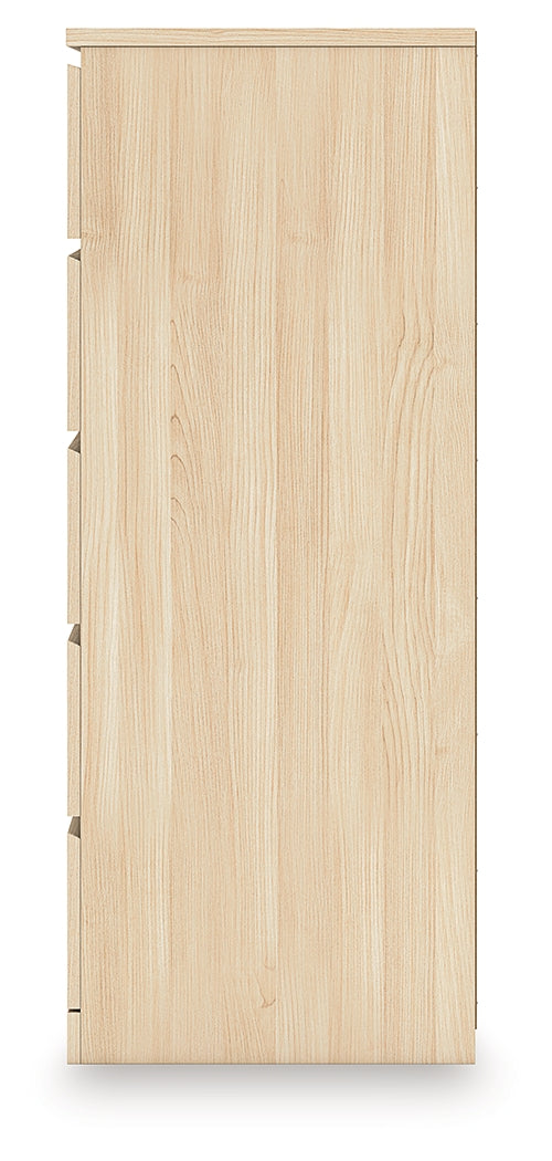 Onita Natural Five Drawer Chest