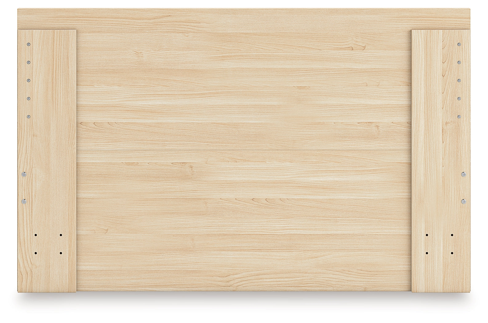 Onita Natural Full Panel Platform Bed with 2 Side Storage