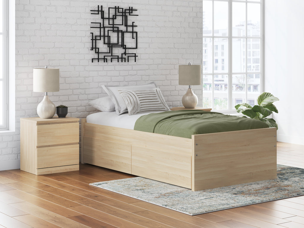Onita Natural Full Platform Bed