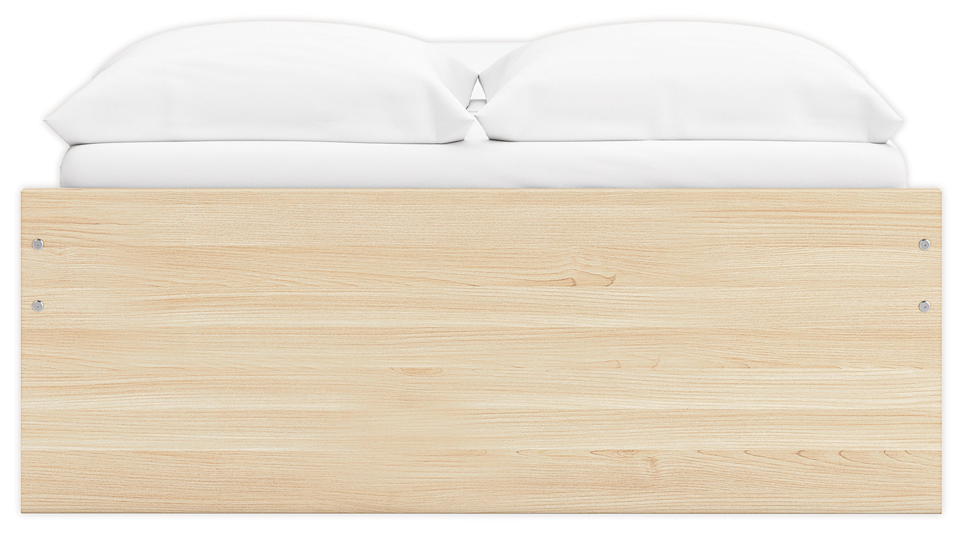 Onita Natural Full Platform Bed with 1 Side Storage
