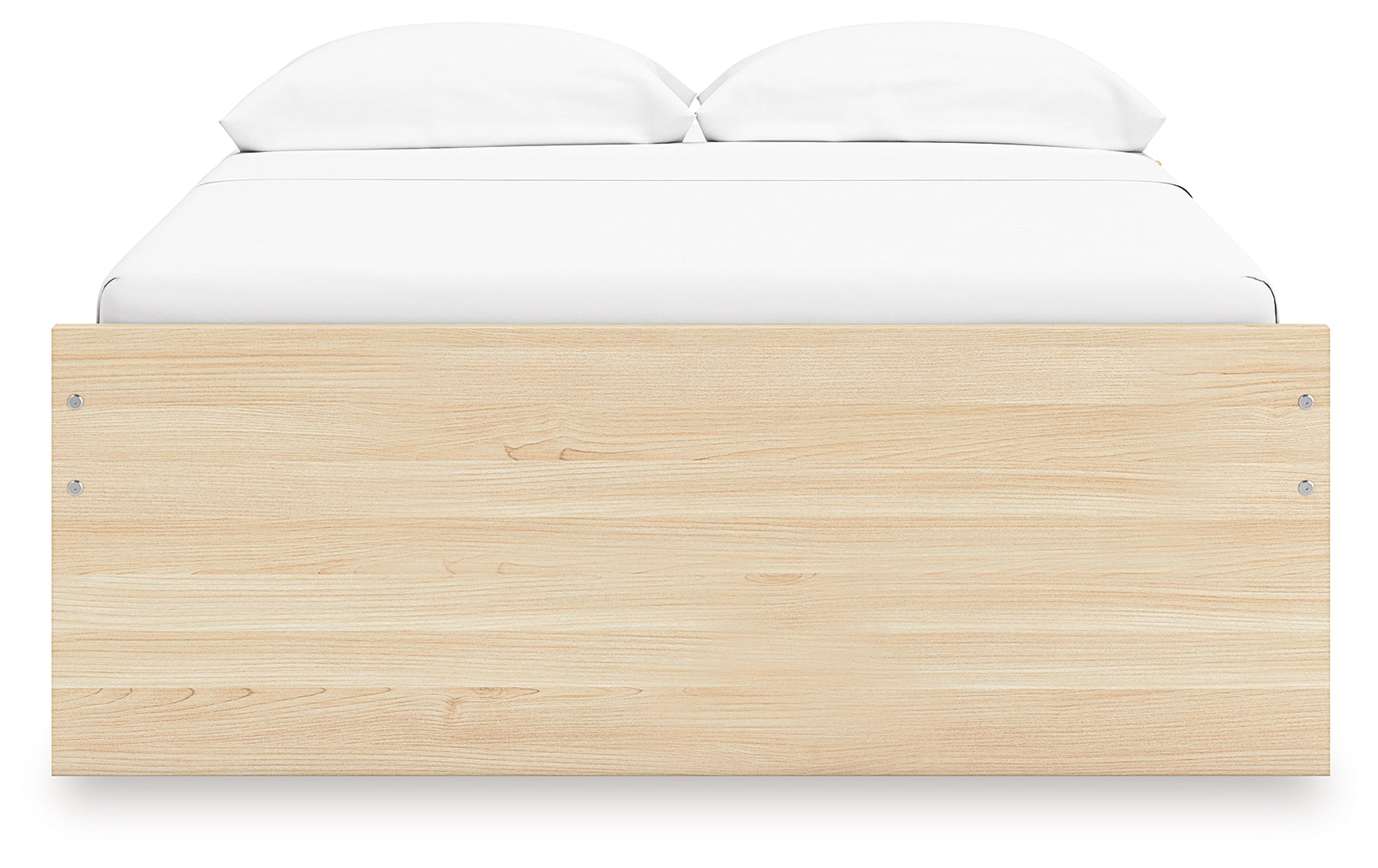 Onita Natural Full Platform Bed with 2 Side Storage
