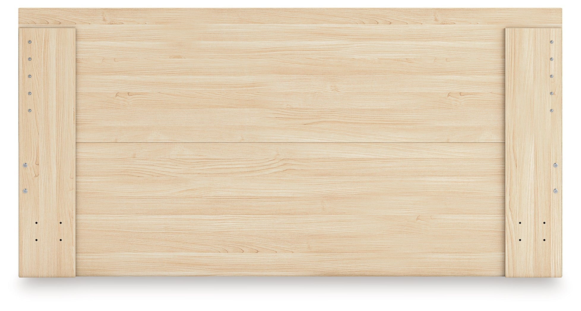 Onita Natural King Panel Platform Bed with 2 Side Storage