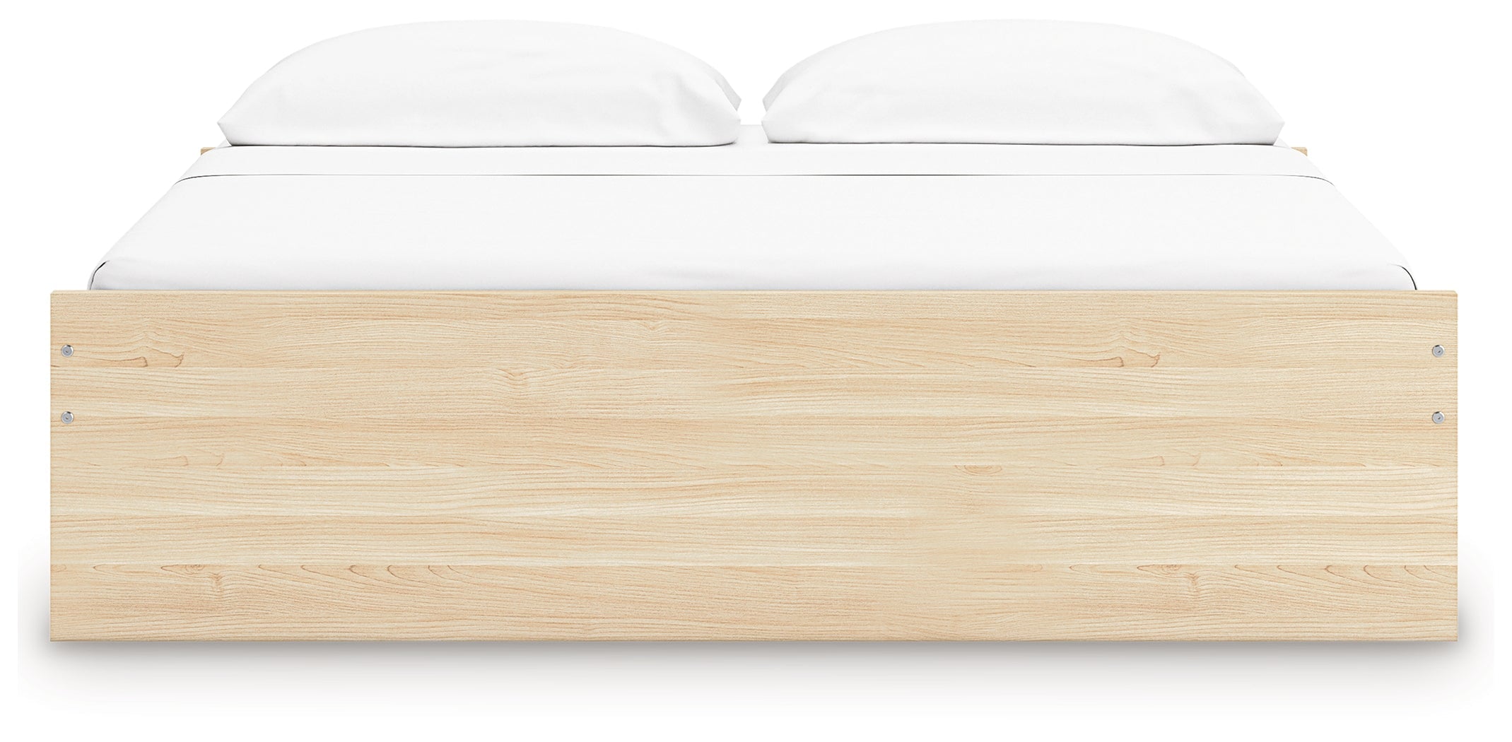 Onita Natural King Platform Bed with 1 Side Storage